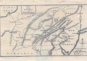 Map Of Ohio and Pennsylvania 1775 to 1779 Pennsylvania Maps