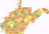 Map Of Ohio and West Virginia West Virginia County Map