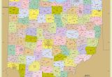 Map Of Ohio by County Ohio Zip Code Map with Counties 48 W X 48 H Worldmapstore