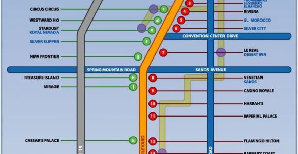 Map Of Ohio Casinos Las Vegas Strip and Downtown Map with Casinos as Of 2000 Las Vegas