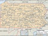 Map Of Ohio Counties with Cities State and County Maps Of Pennsylvania