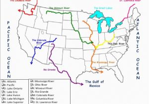 Map Of Ohio River and Mississippi River Rivers