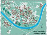 Map Of Ohio Universities Ohio University S athens Campus Map