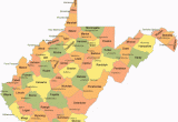 Map Of Ohio with Counties and Cities West Virginia County Map