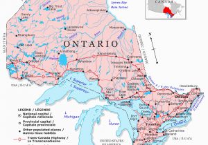 Map Of Ontario Canada Cities Guide to Canadian Provinces and Territories