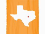 Map Of orange Texas Texas State Map Light orange Personalized Custom Color