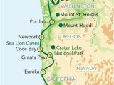 Map Of oregon and California Coast Map oregon Pacific Coast oregon and the Pacific Coast From Seattle