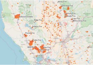 Map Of oregon Fires 2017 California Wildfires Wikipedia