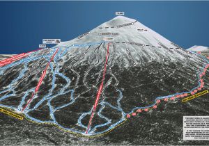 Map Of oregon Ski Resorts Trail Map