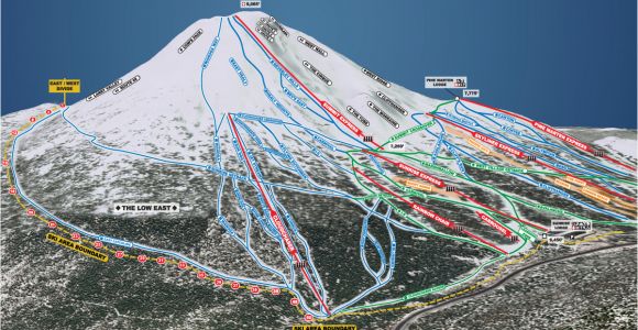 Map Of oregon Ski Resorts Trail Map