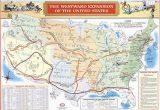 Map Of oregon Trail 1850 Amazon Com Historic Map the Westward Expansion Of the United