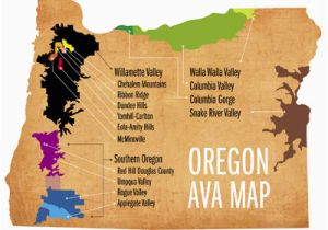 Map Of oregon Wine Country Learn Your Avas