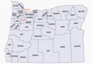 Map Of oregon with Counties Counties Of oregon Map Secretmuseum