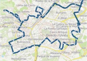 Map Of Oviedo Spain F Huca Naranco Campillin Huca Route Time Schedules