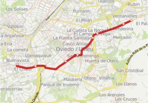 Map Of Oviedo Spain Linie Oviedo Cruce De Mieres Por Villamiana Fahrplane