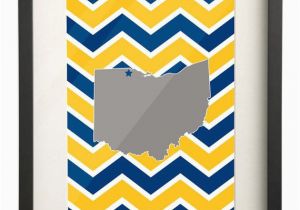 Map Of Oxford Ohio University Of toledo Ohio State Map 8×10 Chevron Print 15 00 Etsy