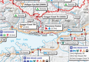 Map Of Pacific Crest Trail In southern California Pacific Crest Trail Pocket atlas Blackwoods Press