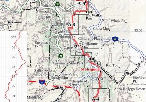 Map Of Pacific Crest Trail In southern California Pct Trail Map Unique Pacific Crest Trail Map by Nate Padavick Maps