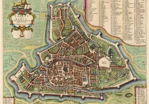 Map Of Padova Italy Old Antique Map Of Padova by Blaeu Mortier Sanderus Antique