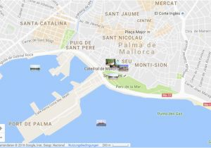 Map Of Palma De Mallorca Spain Sehenswurdigkeiten In Palma De Mallorca
