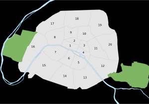 Map Of Paris France Arrondissements Maps Of Paris Wikimedia Commons