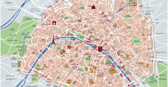 Map Of Paris France Landmarks Map Of Paris tourist attractions Sightseeing tourist tour