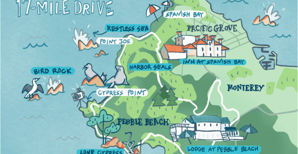 Map Of Pebble Beach California 17 Mile Drive Must Do Stops and Proven Tips