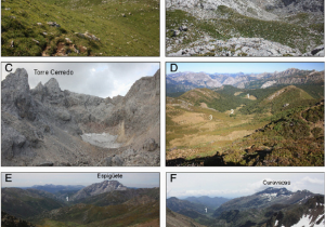 Map Of Picos De Europa Spain Glacial Landforms A Frontal Moraine Complex Of Amuesa