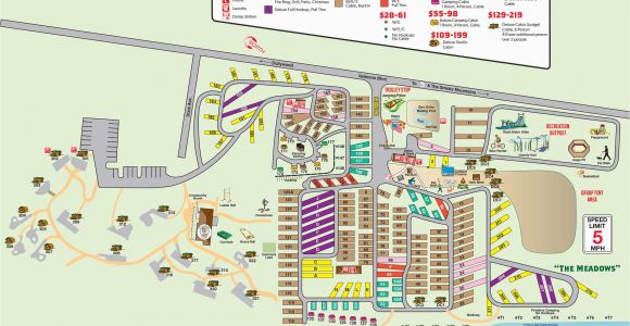 Map Of Pigeon forge Tennessee Map Of Koa Campgrounds In Us Beautiful Pigeon forge Tennessee