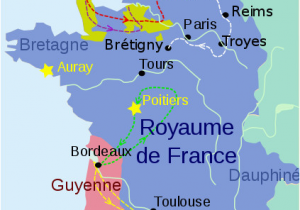 Map Of Poitiers France Les Debuts De La Guerre De Cent Ans Ccm Beta History