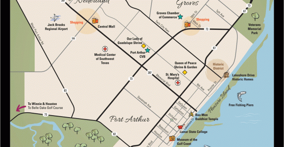 Map Of Port Arthur Texas Beaumont Tx Map Find City County Park Trail Maps