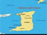 Map Of Port Of Spain Trinidad and tobago Republic Of Trinidad and tobago Map Vector Image