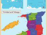 Map Of Port Of Spain Trinidad and tobago Trinidad and tobago Map Vector Image