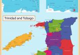 Map Of Port Of Spain Trinidad Streets Trinidad and tobago Map Vector Image