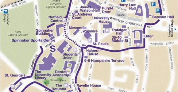 Map Of Portsmouth England Find Your Way Around Our Campus the University Of