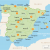 Map Of Portugal and Spain with Cities Map Of Spain Spain Regions Rough Guides