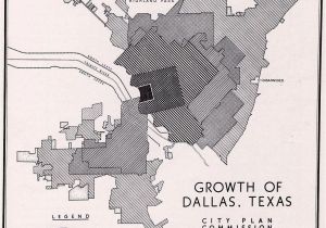 Map Of Post Texas This 1943 Map is From that Year S Master Plan for Post Wwii Dallas