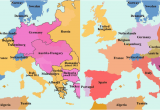 Map Of Post Ww1 Europe Map Of Europe before and after World War 1 What New