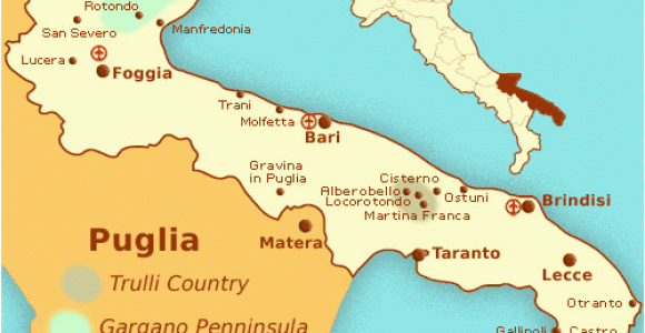 Map Of Puglia Region Italy Maps and Places to See In Puglia