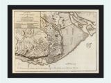 Map Of Quebec City Canada Old Map Of Quebec City and fortifications Canada 1759