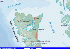 Map Of Queen Charlotte islands Canada Cfs Masset