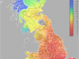 Map Of Railways In England Great Britain Rail Travel Times the Colour Scale Shown On