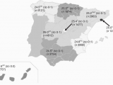 Map Of Regions In Spain Distribution Of Mini Nutritional assessment total Score In Spain