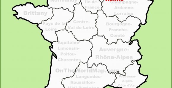 Map Of Reims France Reims France Map