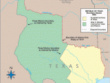 Map Of Republic Of Texas In 1836 Texas Historical Map Republic Of Texas Boundary Dispute with Mexico