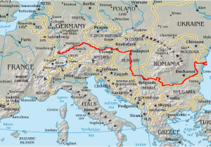 Map Of River Danube In Europe Danube Wikipedia