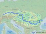 Map Of River Danube In Europe Uvod Layout 1