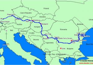 Map Of River Danube In Europe Uvod Layout 1