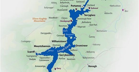 Map Of River Shannon Ireland Hire A Cruiser On Lough Derg Explore the Shannon In Autumn