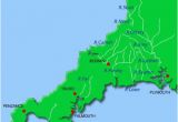 Map Of Rivers In Ireland Rivers Cornwall Map A A A N Cornwall Maps Cornwall Map